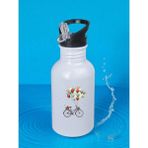 Balonlu Bisiklet Baskılı Matara Suluk 600 ml - Kız Çocuk Suluk, Kız Sulukları