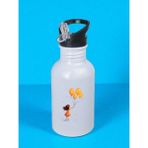Balonlu Kız Baskılı Matara Suluk 600 ml - Kız Çocuk Suluk, Kız Sulukları