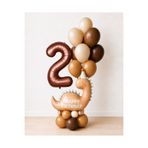 Balonsan Retro Happy Bırthday Dinazor Balon Demeti -2-