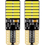 Balp 2 Adet Kristal Mavi Renk T10 Dipsiz LED Ampul 24 Ledli Park Ampulü Gündüz Farı Yüksek Işık Güçlü