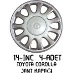 Balp Toyota Corolla Jant Kapağı 14-Inc Logolu Takım 4100