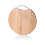 Balsa Bambu Kesme Sunum Tahtası-Yuvarlak Kesme Doğrama Tahtası 25X25X1,5CM (BEK201) - 10 lt