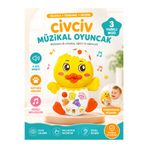BALUMİ Sesli Civciv Eğitici Oyuncak 0-3 Yaş Hayvan Sesleri ve Melodili Bebek Oyuncağı