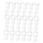 Baluue 30 Y Şeklindeki Maskara Fırçası Kirpik Kaldırma Fırçası Boho Timsah Saç Tokası Mini Kirpik Tarağı Kirpik Uzatma Fırçası Kirpik Maskara Aracı Kirpik Aracı Plastik