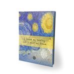 Bam 14,8x21 Lastikli Defter Siyah Yaprak-I Dream My Painting and I Paint My Dream