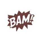 Bam Araba Sticker 17X17 Cm Kahverengi