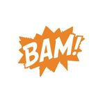 Bam Araba Sticker 17X17 Cm Turuncu