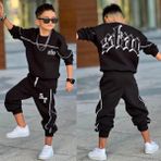 Bambam Erkek Çocuk 3 Iplik Şardonlu Alt Üst Eşofman TAKIMI-431131-SIYAH - 5 - 6 Yaş