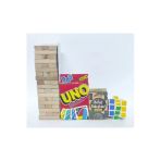 Bambamtoys Jenga Denge Oyunu - Uno - Anlat Bakalim - Zeka Kupu 4Lu Set