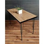 Bambeds Mobilya 120*60 A.Çam Siyah Kenar Mutfak Masası Salon Masası Çalışma Masası Balkon Masası