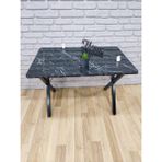 Bambeds Mobilya Masa 70X110 (Tekmasa) Masa - Siyah - Mermer