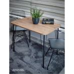 Bambeds Mobilya Metal Ayaklı 60X90 cm Eclipse 2022 Mutfak Masası Balkon Masası Çalışma Masası - 60 x 90 - Atlantik Çam