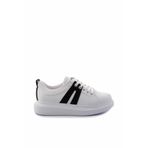 Bambi Beyaz Siyah Kadın Sneaker K01179086609