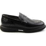 Bambi E01075619103 Siyah Leather Erkek Casual Ayakkabı