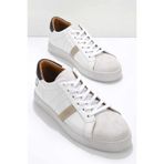 Bambi E01585200703 Beyaz Yeşil Leather Erkek Sneaker