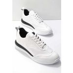 Bambi E01759011203 Beyaz Leather Erkek Sneaker