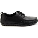 Bambi E01900400003 Siyah Leather Erkek Casual Ayakkabı
