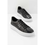 Bambi E01901537903 Siyah Leather Erkek Sneaker