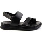 Bambi E05433401043 Siyah Leather Erkek Sandalet