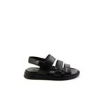 Bambi E05433501043 Siyah Leather Erkek Sandalet