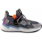 Bambi Gri File Deri Erkek Sneaker E01441000222
