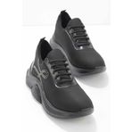 Bambi K01212101317 Siyah Streç Kadın Sneaker