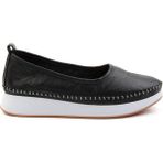 Bambi K01303018303 Siyah Leather Kadın Casual Ayakkabı