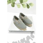 Bambi K0132030208210 Su Yeşili Triko Kadın Loafer Ayakkabı