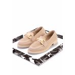 Bambi K01362245682 Bej Triko Kadın Loafer Ayakkabı