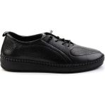 Bambi K01523021203 Siyah Leather Kadın Casual Ayakkabı