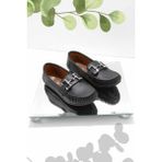 Bambi K01778166509 Siyah Kadın Loafer Ayakkabı