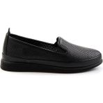 Bambi K01809111103 Siyah Leather Kadın Casual Ayakkabı