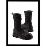 Bambi K02724986603 Siyah Leather Kadın Bot