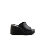 Bambi K04040012603 Siyah Leather Kadın Terlik