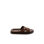 Bambi K04666013801 Kahve Leather Kadın Terlik