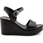 Bambi K05040030403 Siyah Leather Kadın Sandalet