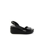 Bambi K05359032503 Siyah Leather Kadın Sandalet