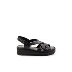 Bambi K05552000803 Siyah Leather Kadın Sandalet