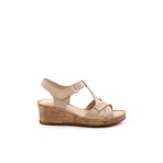 Bambi K05552006003 Bej Leather Kadın Sandalet