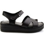 Bambi K05552008503 Siyah Leather Kadın Sandalet