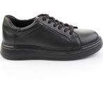 Bambi Siyah Hakiki Deri Erkek Sneaker E01089006541