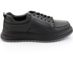 Bambi Siyah Hakiki Deri Erkek Sneaker E01535415003