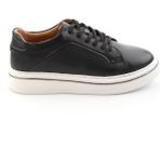 Bambi Siyah Hakiki Deri Erkek Sneaker E01595142043