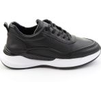 Bambi Siyah Hakiki Deri Erkek Sneaker E01958176543
