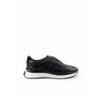 Bambi Siyah Leather Erkek Sneaker E01310116041