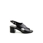 Bambi Siyah Leather Kadın Sandalet K05040030103