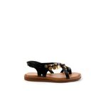 Bambi Siyah Leather Kadın Sandalet K05465048703