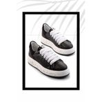 Bambi Siyah Leather Kadın Sneaker K01459702103