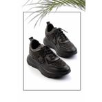 Bambi Siyah Leather Kadın Sneaker K01480111103