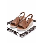 Bambi Taba Leather Kadın Dolgu Topuklu Ayakkabı K05466057303